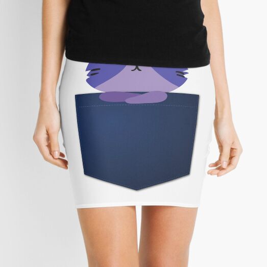 Funny Cat in Pocket Mini Skirt