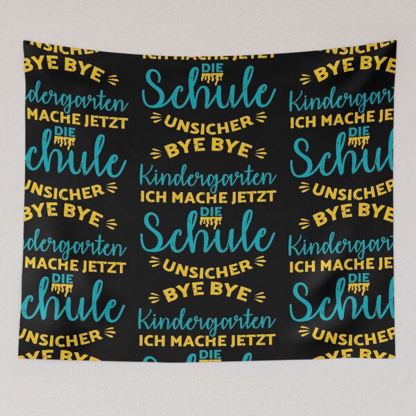 Artikelvorschau, BYE BYE KINDERGARTEN Kita Abgänger Schulkind Einschulung Kindergarten Grundschule Schultag Lustig Süß Geschenk Idee entworfen und verkauft von Mark Sukra.