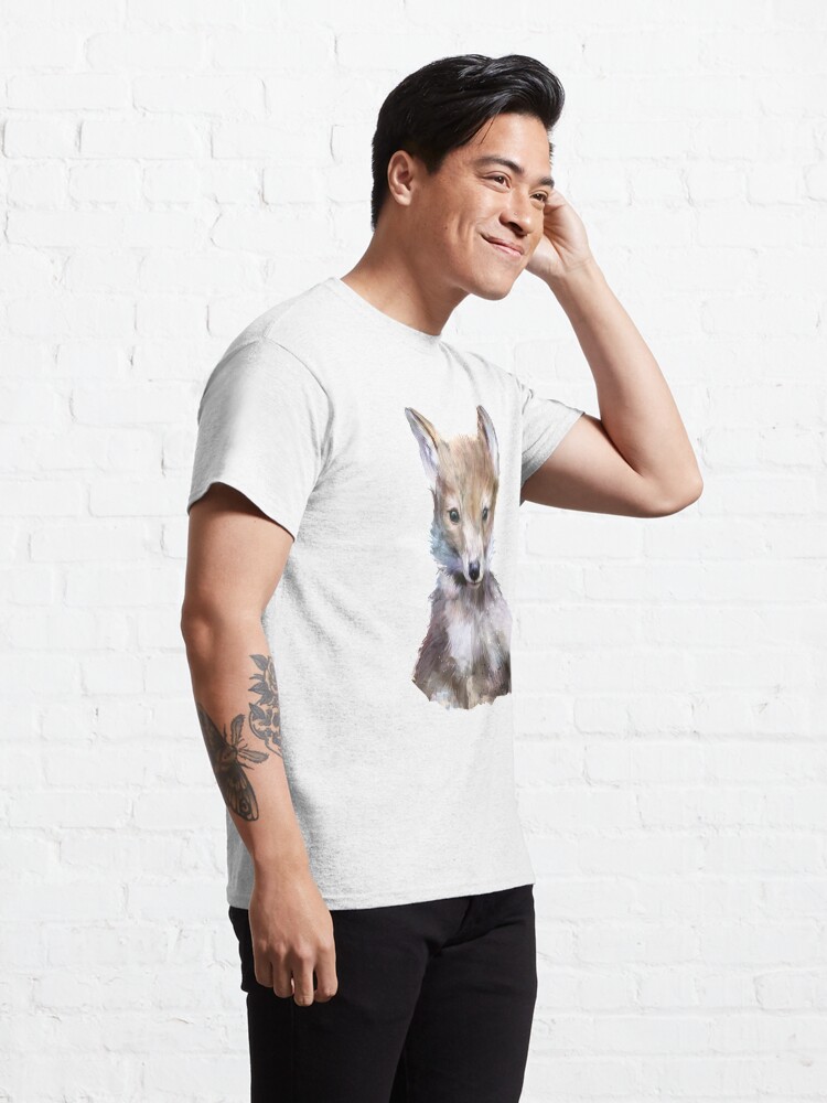 Thumbnail 5 of 7, Classic T-Shirt, Little Wolf designed and sold by Amy Hamilton.