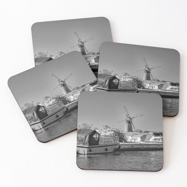 Item preview, Motorboats moored up on the Norfolk Broads, UK designed and sold by yackers1.