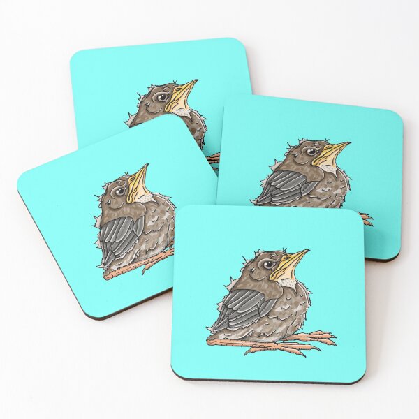 Item preview, Grumpy Robin Fledgling designed and sold by NewWorldAster.