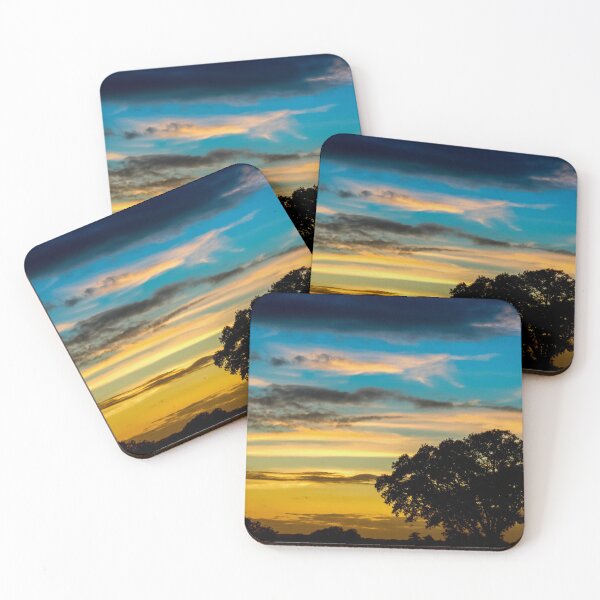 Item preview, Oak Tree Sunset Silhouette designed and sold by FOLK ART FUSION by heidiannemorris.