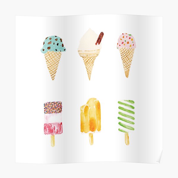 ice cream selection Poster