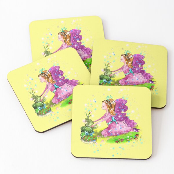 Qiana the Outdoor Gardening Fairy™ Coasters (Set of 4)