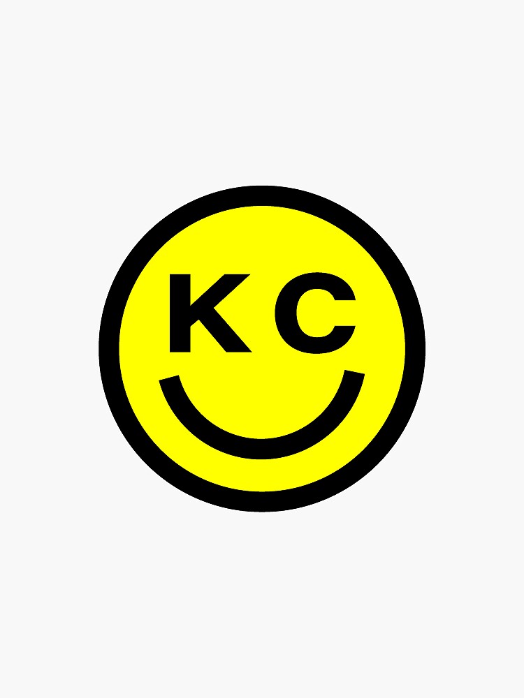 Pegatina «KC Smiley Face Amarillo» de EmilyCapling Redbubble