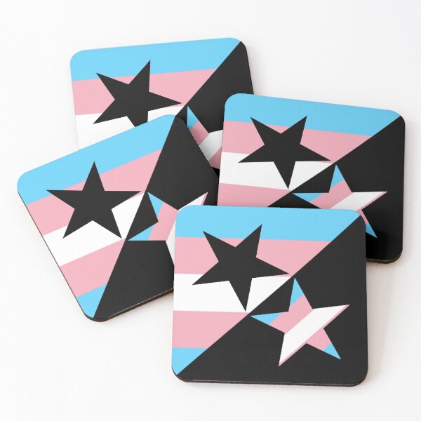Item preview, Trans Anarchist (Tranarchist) Star Flag designed and sold by JayAceAro.