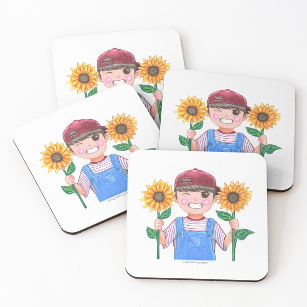 Item preview, Smiling Sunflower Boy designed and sold by PeachyPencil.
