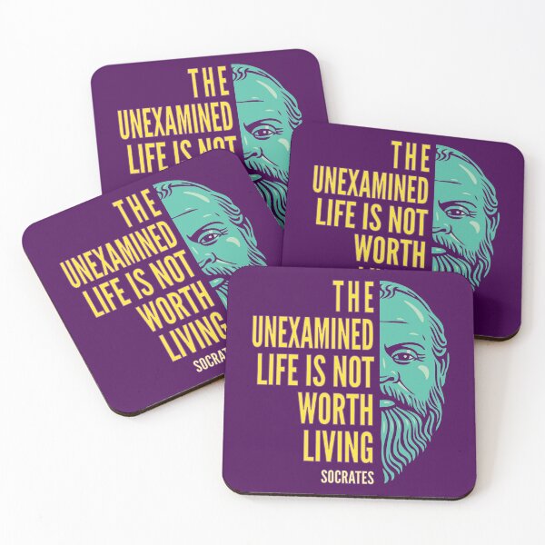 Item preview, Socrates Portrait & Inspirational Quote: The Unexamined Life (color version) designed and sold by Elvin Dantes.