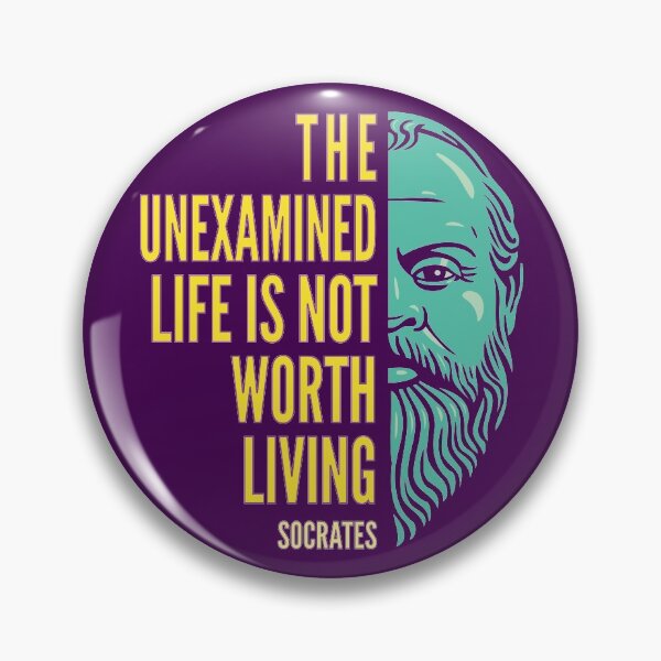 Item preview, Socrates Portrait & Inspirational Quote: The Unexamined Life (color version) designed and sold by Elvin Dantes.