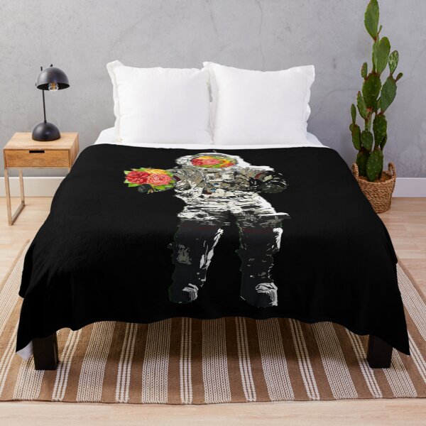 Item preview, Moon Astronaut with Flowers designed and sold by eddyscanyon.
