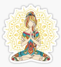 Yoga Om Chakras Mindfulness Meditation Zen 4 Sticker