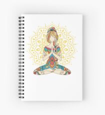 Yoga Om Chakras Mindfulness Meditation Zen 4 Spiral Notebook