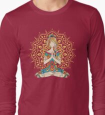 Yoga Om Chakras Mindfulness Meditation Zen 4 Long Sleeve T-Shirt
