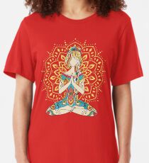 Yoga Om Chakras Mindfulness Meditation Zen 4 Slim Fit T-Shirt