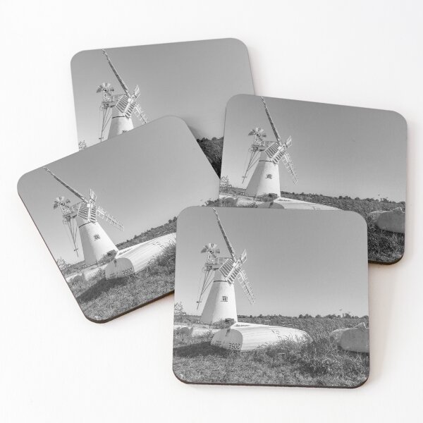 Item preview, Rowing boats and windmill at Thurne Mouth in rural England designed and sold by yackers1.