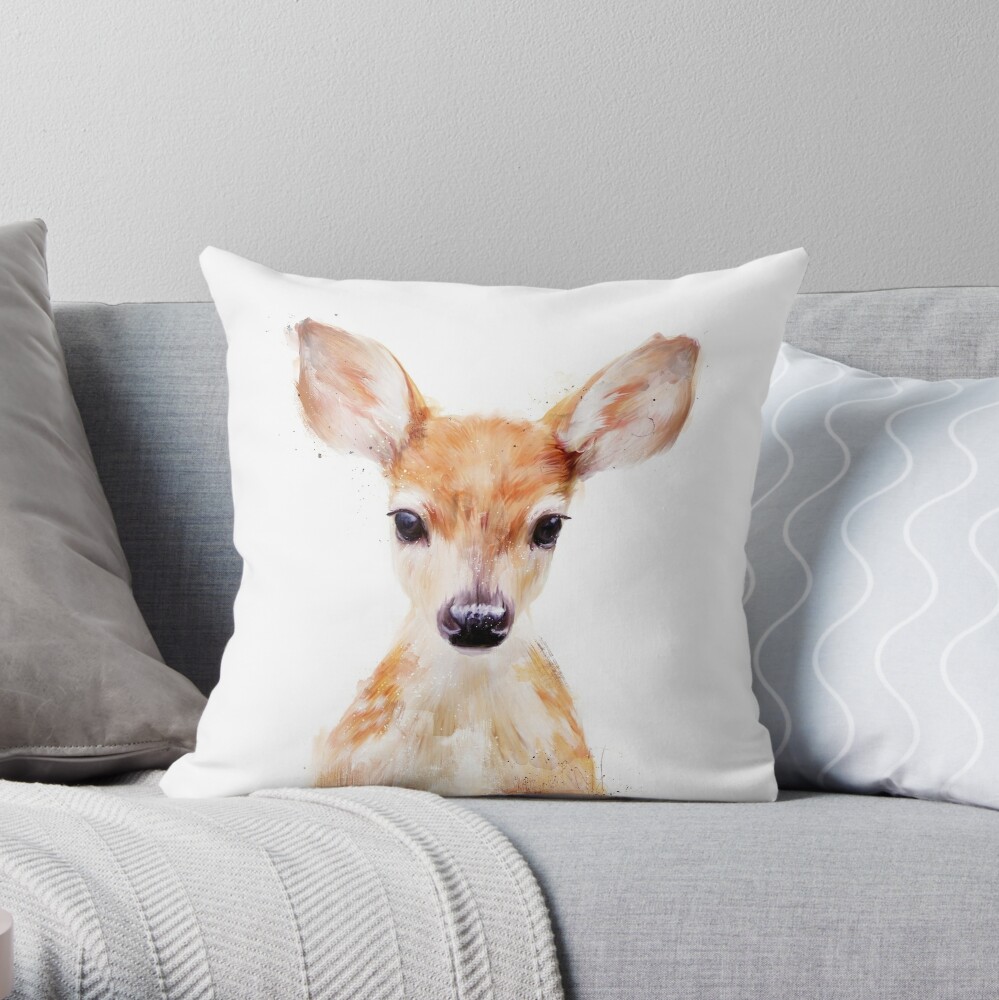 Little Deer Throw Pillow