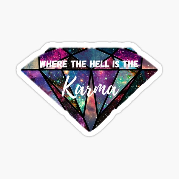 Item preview, AJR where is the Karma sticker designed and sold by theclawedhuman.