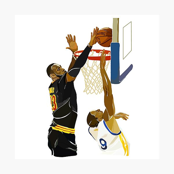 Le plus grand bloc de Lebron James Impression photo