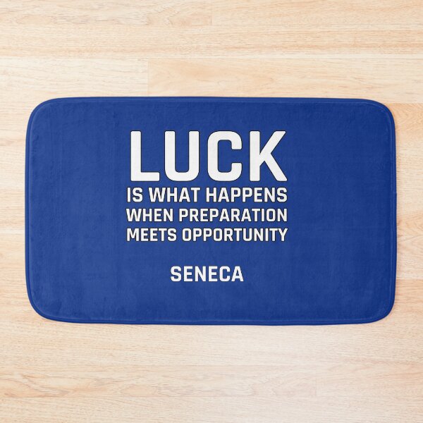 Item preview, Seneca Stoic philosophy - Luck is what happens when preparation meets opportunity - Seneca designed and sold by Inspirationmotivation.