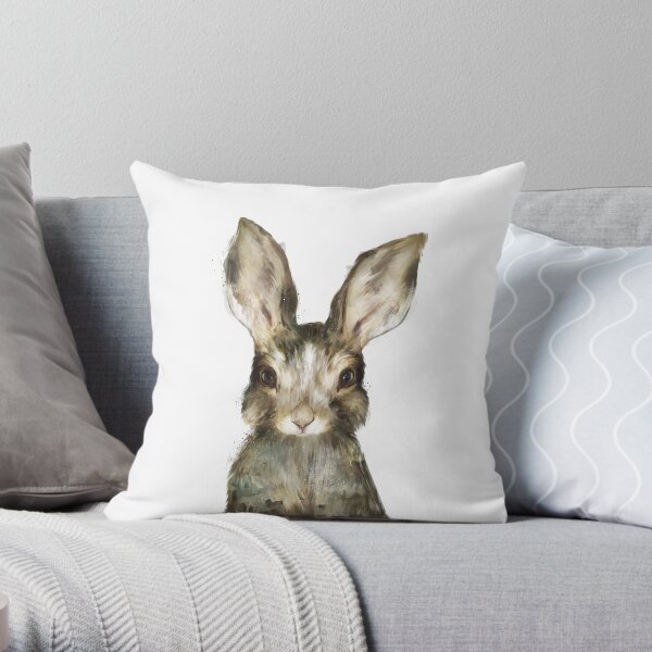 Little Rabbit Throw Pillow