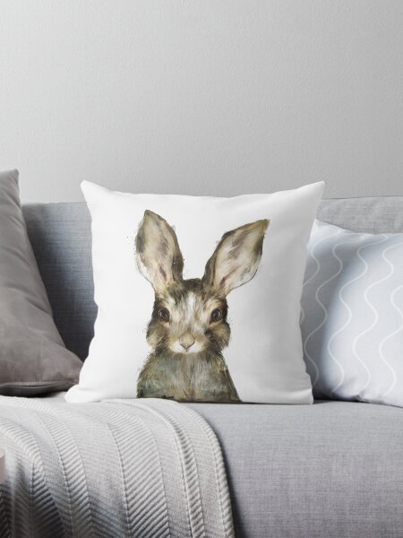 Little Rabbit Throw Pillow