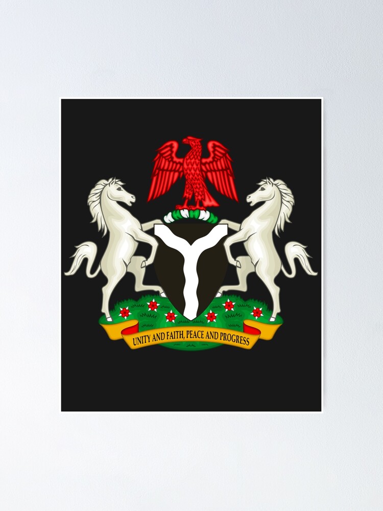 nigerian-coat-of-arms-poster-for-sale-by-bmed-redbubble