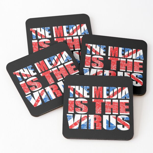 Item preview, The Media is the Virus British Flag Brexit Union Jack designed and sold by PokerFace420.