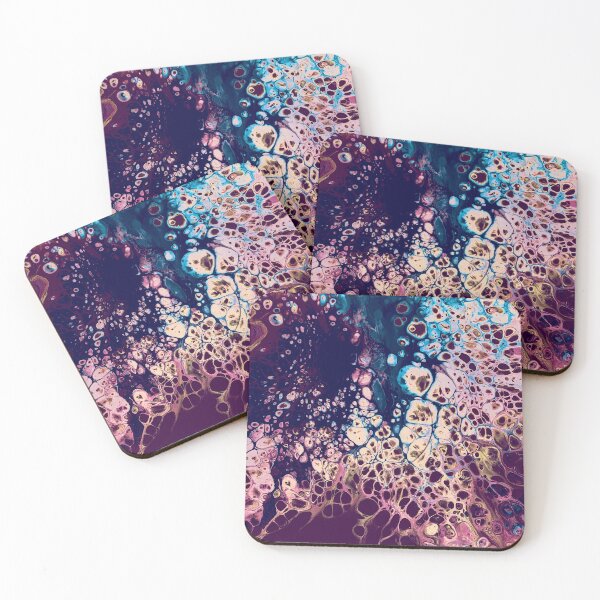 Item preview, Peacock Acrylic Pour Painting (Purple) designed and sold by Ashley Branstetter.