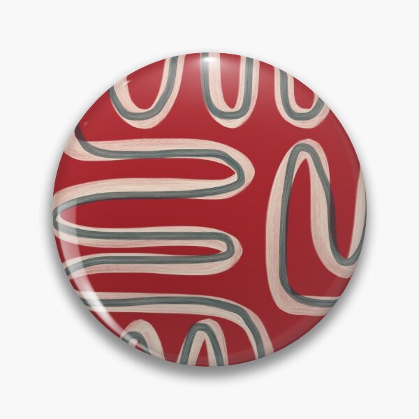 Item preview, Abstract Lines: Red, Teal, and Tan  designed and sold by rockchicksuprem.