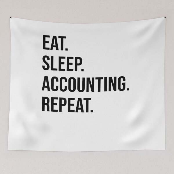 Item preview,  eat sleep accounting repeat gift for accountant designed and sold by alaechamlal.