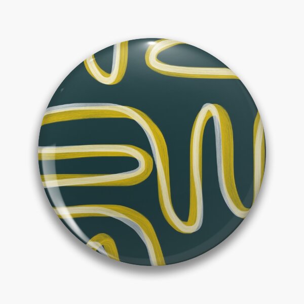 Item preview, Abstract Lines: Teal, Yellow, and White  designed and sold by rockchicksuprem.