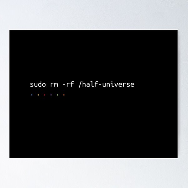 Item preview, Remove half of the Universe - Linux Command designed and sold by chorba3094.