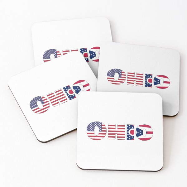 Item preview, Ohio State Flag/ American Flag designed and sold by ElevenGraphics.