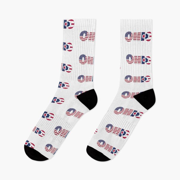 Item preview, Ohio State Flag/ American Flag designed and sold by ElevenGraphics.