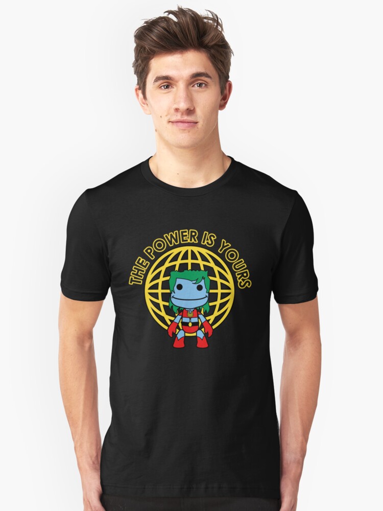 Alternate view of Captain Little Big Planet - Multiple Shirt Colors, Plain Text Slim Fit T-Shirt