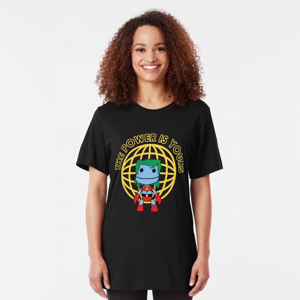 Captain Little Big Planet - Multiple Shirt Colors, Plain Text Slim Fit T-Shirt