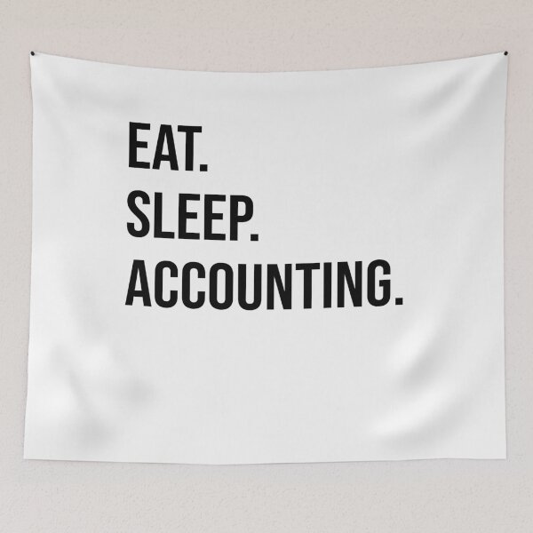 Item preview, eat sleep accounting gift for accountant designed and sold by alaechamlal.