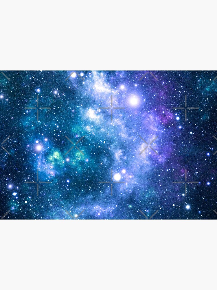 Turquoise Teal Purple Galaxy Nebula by 2sweetsDesign