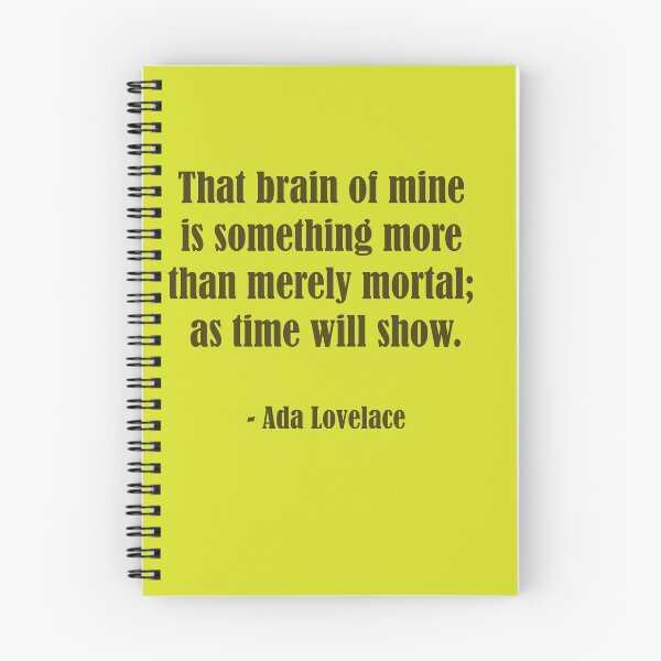 Item preview, Ada Lovelace, That brain of mine is something. designed and sold by Jamie Poole Books.