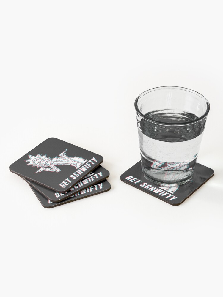 Alternate view of Get Schwifty Coasters (Set of 4)