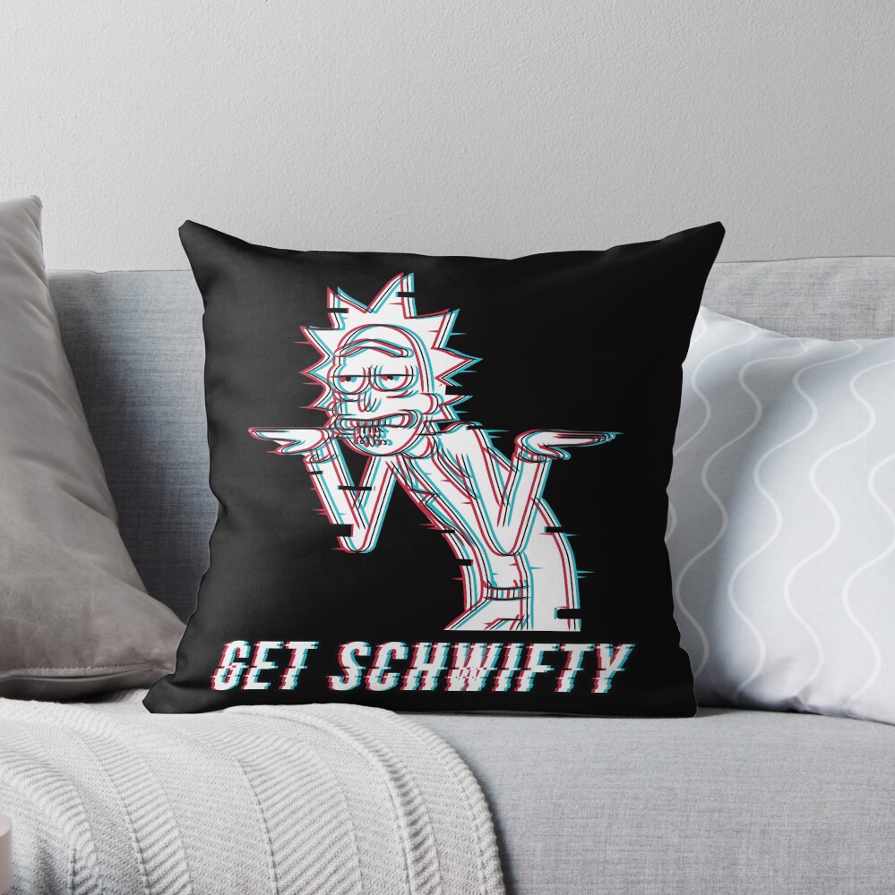 Get Schwifty Throw Pillow