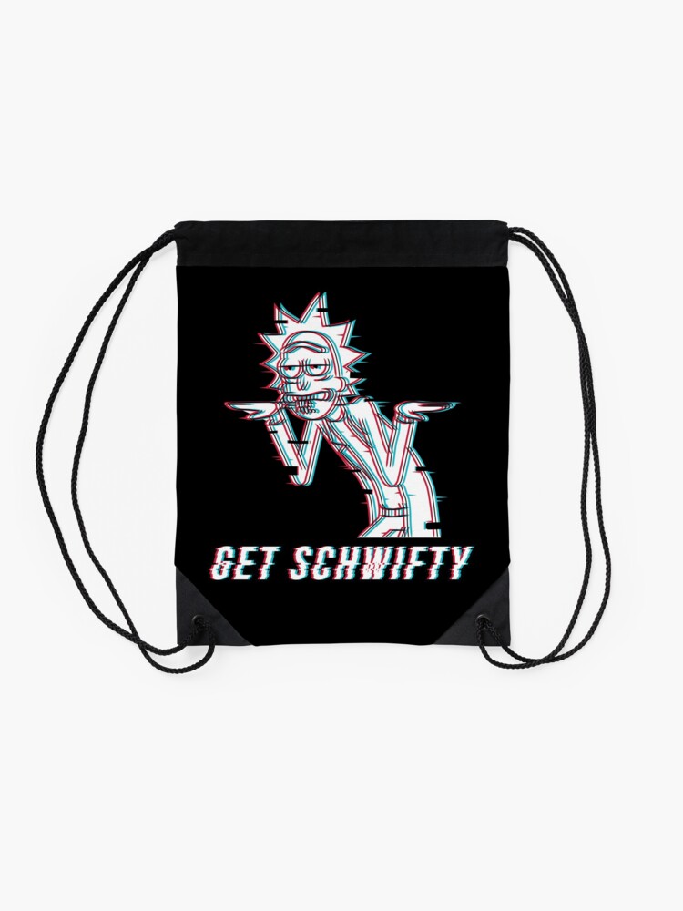 Alternate view of Get Schwifty Drawstring Bag