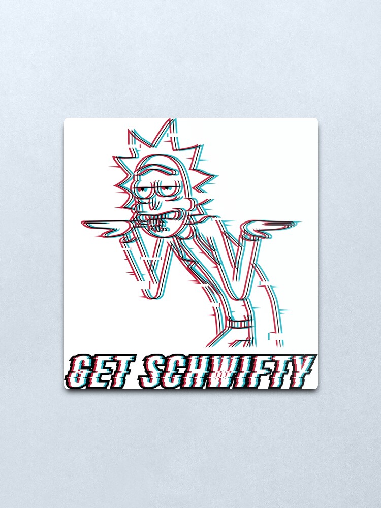 Alternate view of Get Schwifty Metal Print