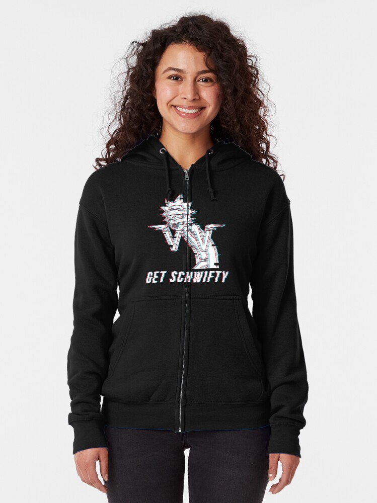 Alternate view of Get Schwifty Zipped Hoodie