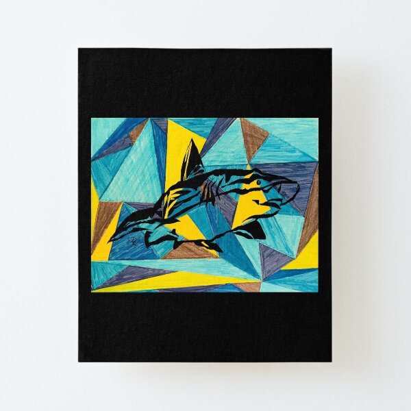 Shark Canvas Mounted Print