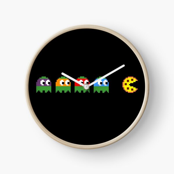 Teenage Mutant Ninja Turtles Chasing Pizza Clock
