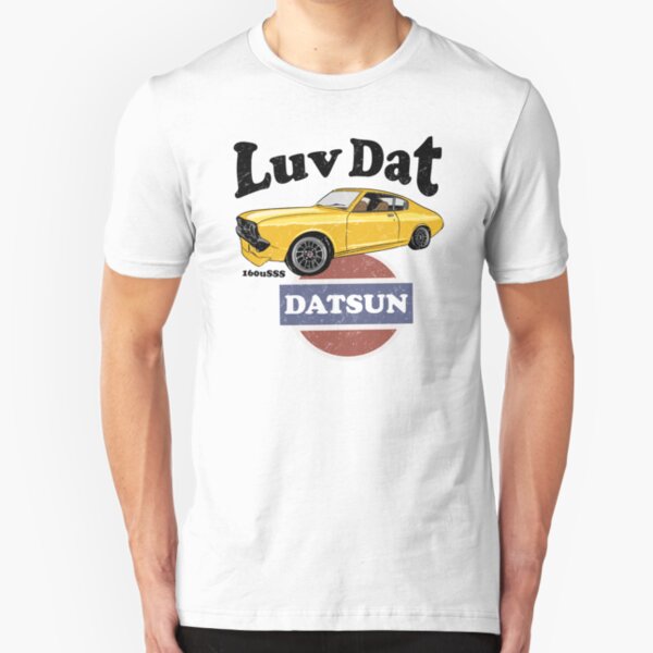 Luv Dat Datsun - vintage light Background Slim Fit T-Shirt