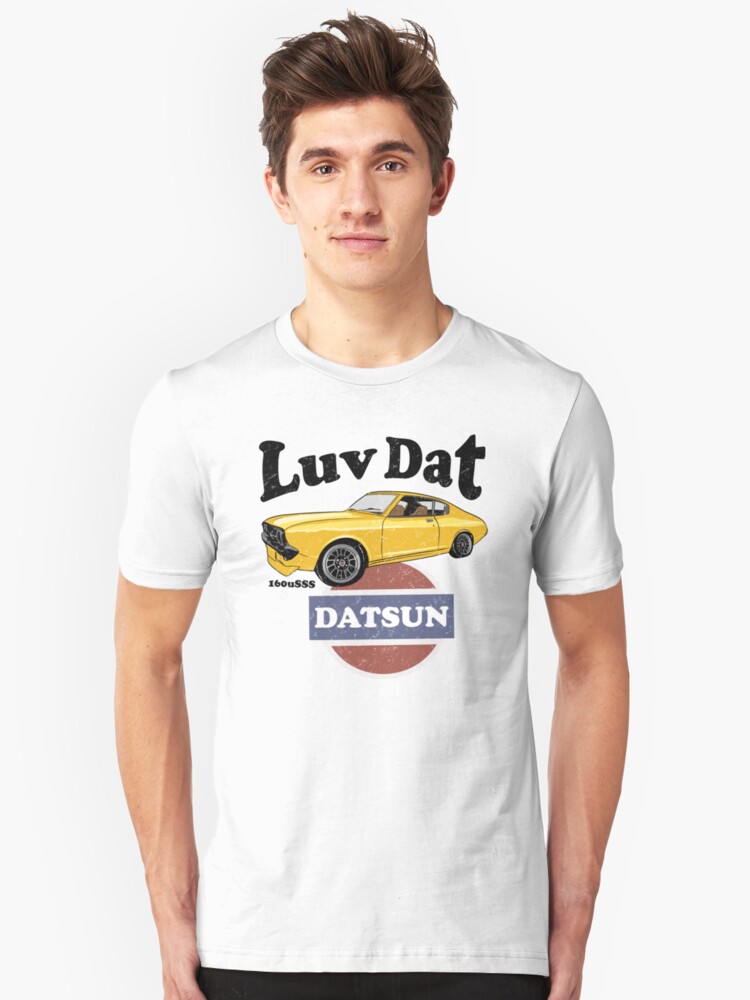 Alternate view of Luv Dat Datsun - vintage light Background Slim Fit T-Shirt