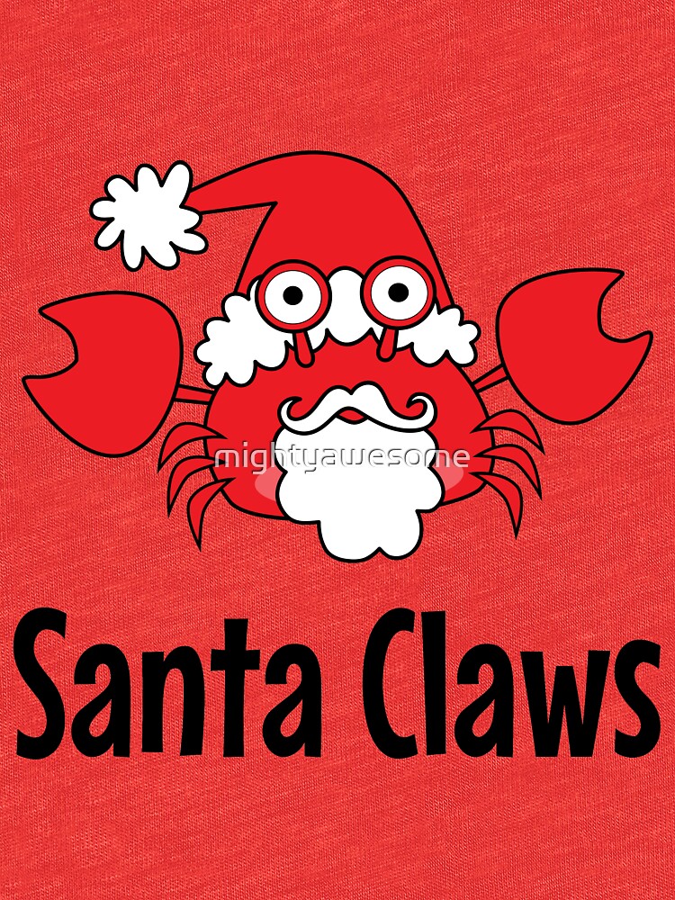 santa claws crab shirt