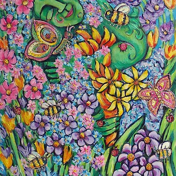 Artwork thumbnail, Spring Deva loving nature by Roxiartwork